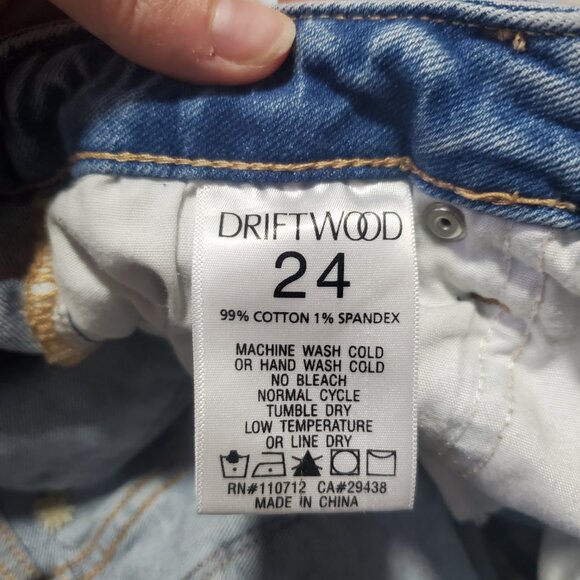 DRIFTWOOD Gizelle Dizzy Daisy Embroidered Jeans 26" Ankle Mid-Rise Women's 24 - Picture 10 of 13